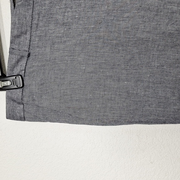 Banana Republic Gray Avery Preppy Lagenlook Linen Blend Trouser Pants Size 16L - Picture 5 of 12